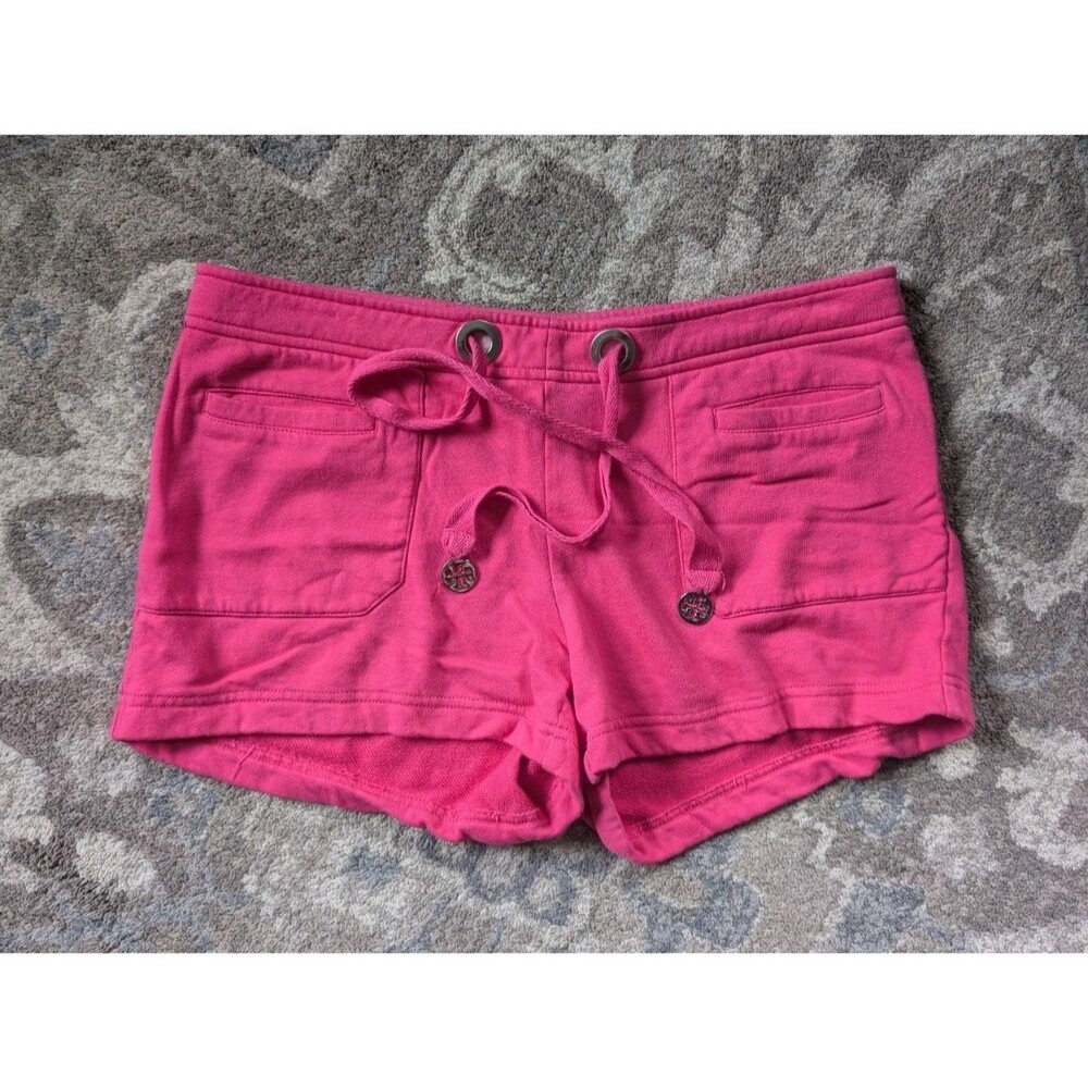 Tory Burch Terry Cloth Size M Shorts Beach Lounge Hot Pink Short Shorts